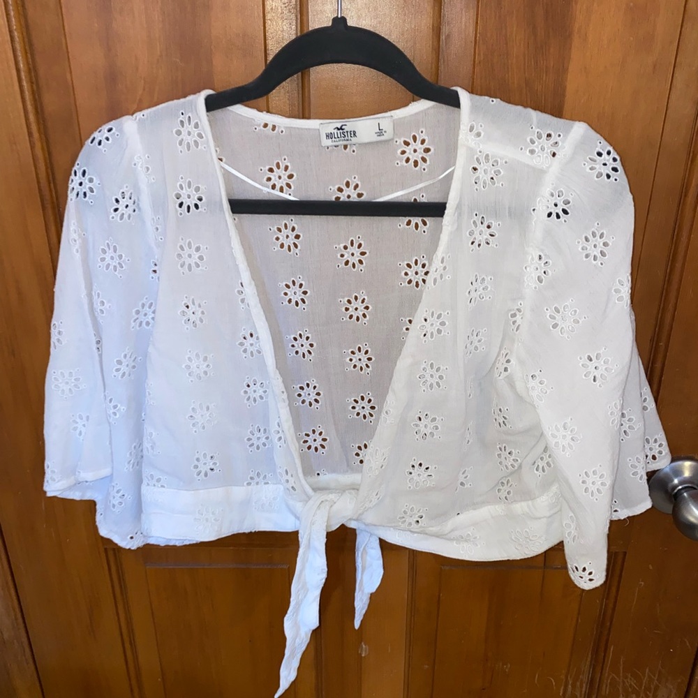 Hollister Eyelet Tie Top